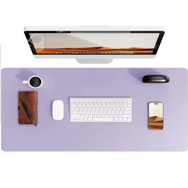 PU Leather Desk Mat With Textured Backing Surface for Workspace