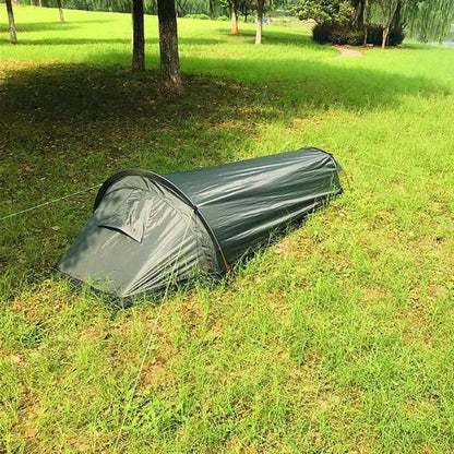 Portable Single Person Camping Tent With Mesh Vent Panels