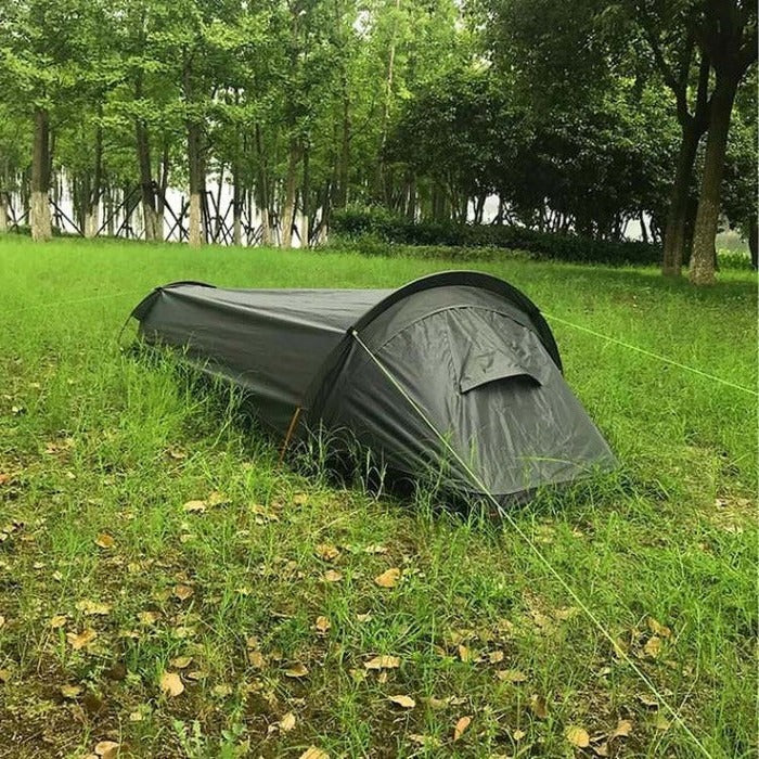 Portable Single Person Camping Tent With Mesh Vent Panels