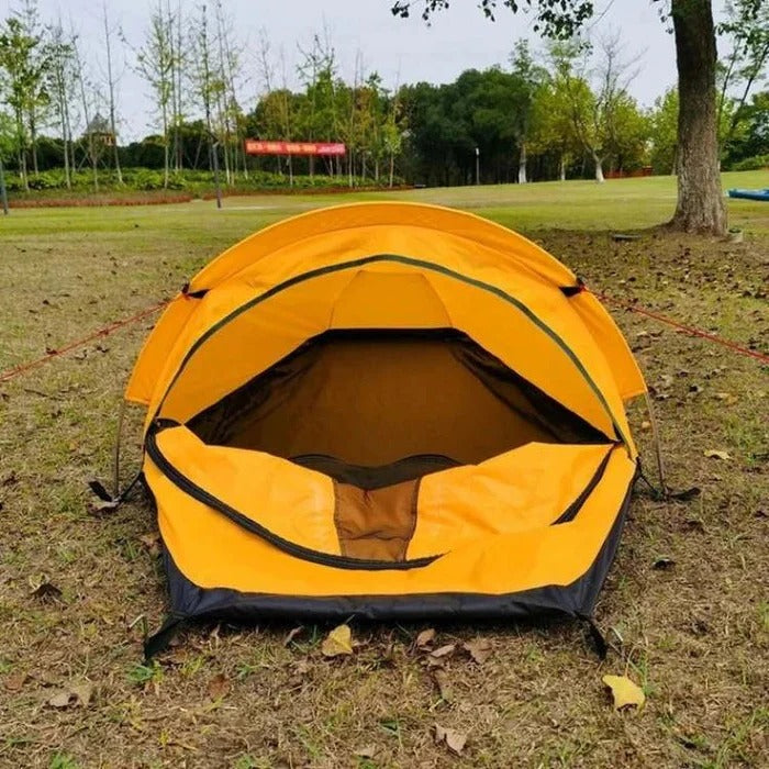 Portable Single Person Camping Tent With Mesh Vent Panels