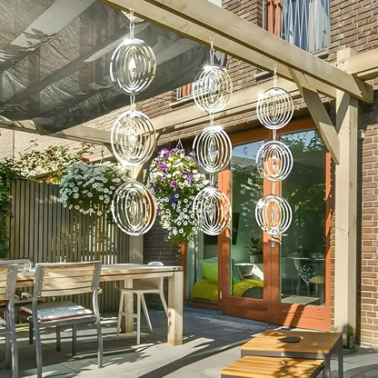 Visual Bird Deterrent Device with Reflective Hanging Design, Set of 3