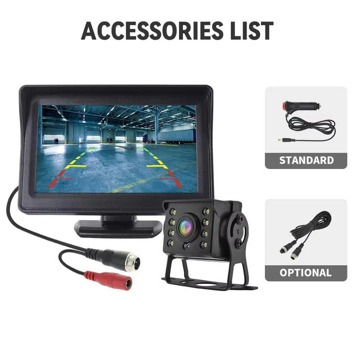Wireless Vehicle Backup Camera and Rear View Monitor System