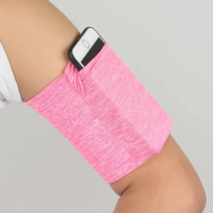 Fitness Arm Bag with Adjustable Phone Pouch for Running and Workouts