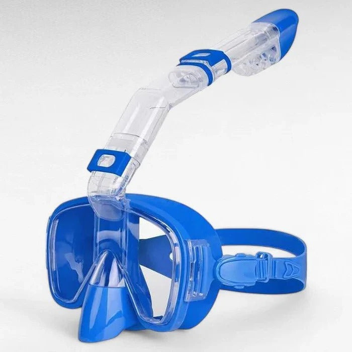 Snorkeling Mask with Dry Top Tube and Adjustable Strap Design