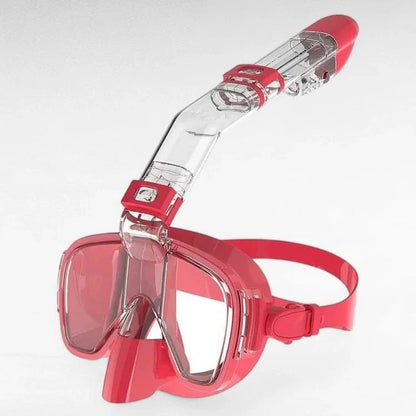 Snorkeling Mask with Dry Top Tube and Adjustable Strap Design