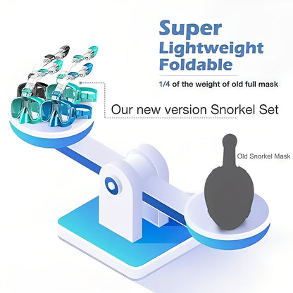 Snorkeling Mask with Dry Top Tube and Adjustable Strap Design