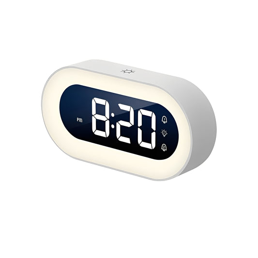 Digital Alarm Clock with Dimmable LED Light and USB-C Charging