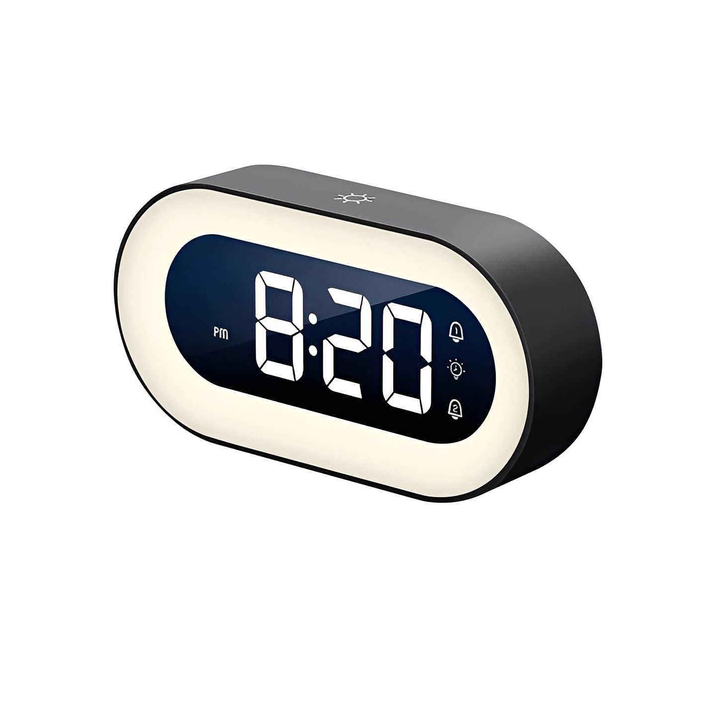 Digital Alarm Clock with Dimmable LED Light and USB-C Charging