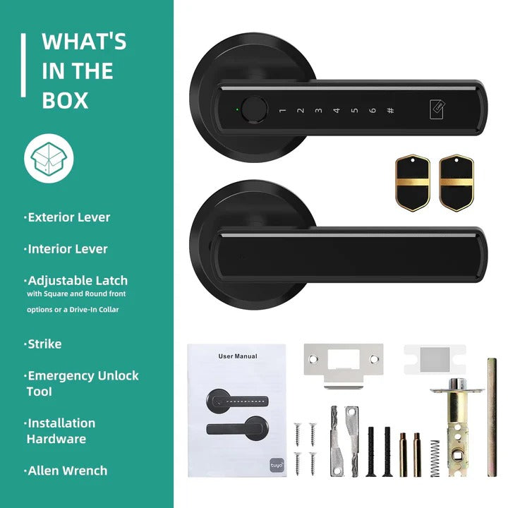 Digital Keypad Lock with Handle and Fingerprint Access