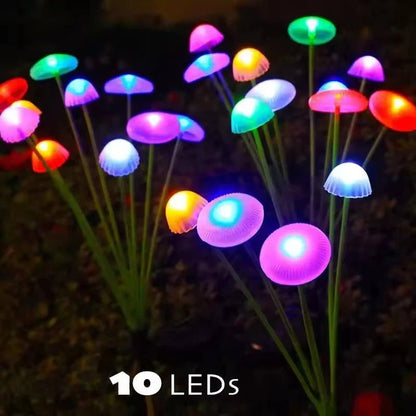 Solar Garden Light with Jellyfish Design and Color Changing LEDs