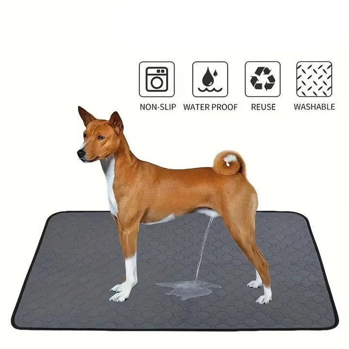 Dog Pee Pad with Reusable Four Layer Construction and TPU Base