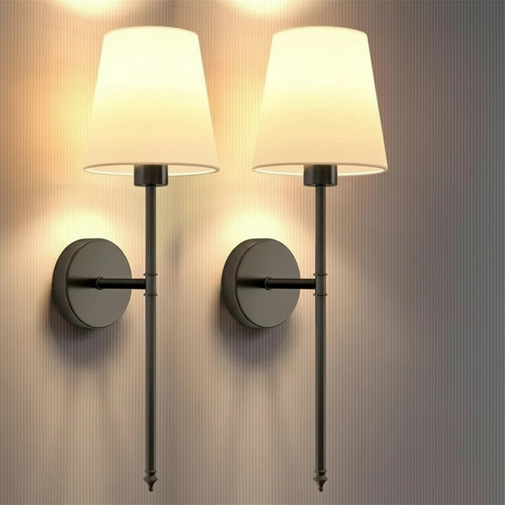 Wall Mounted Lights with Cordless Design, Set of 2