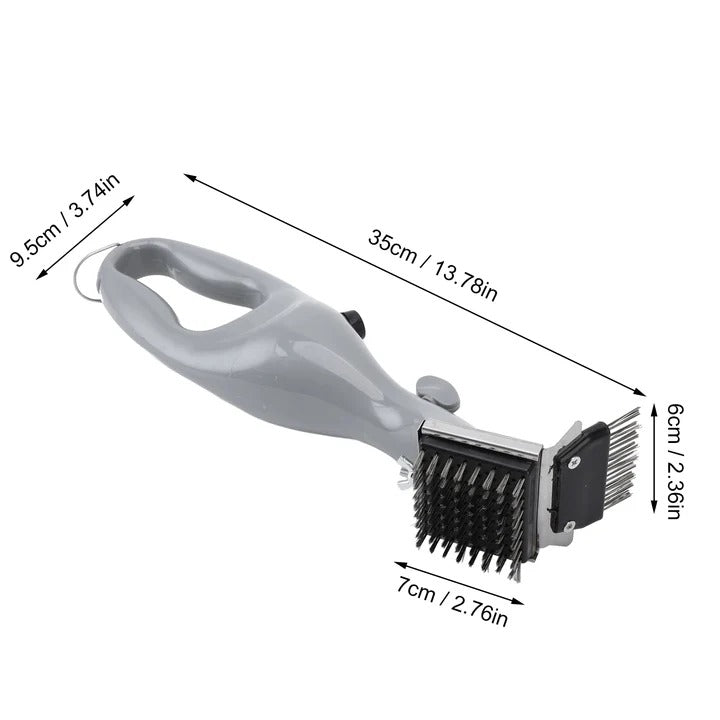 Steam Cleaning Brush for Barbecue Grills with Stainless Bristles