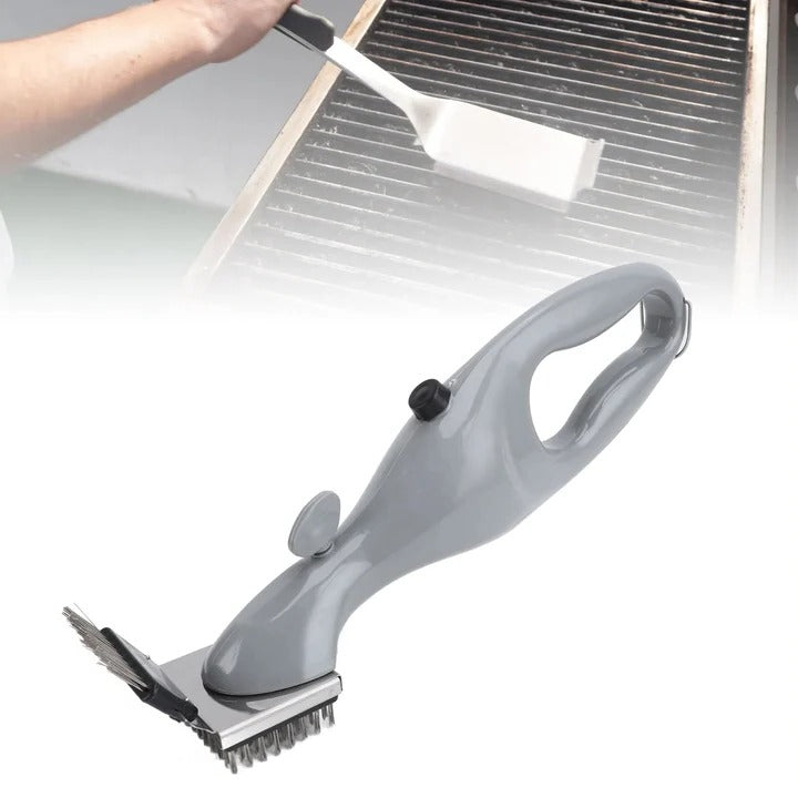 Steam Cleaning Brush for Barbecue Grills with Stainless Bristles