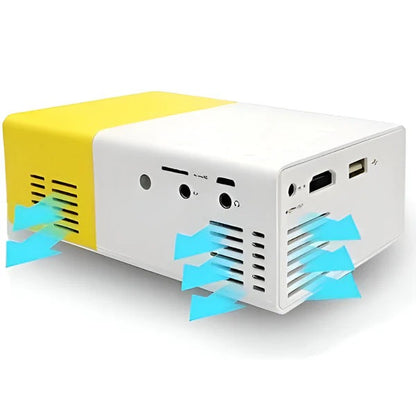 Media Projector with Connectivity for Phones, Laptops, and USB