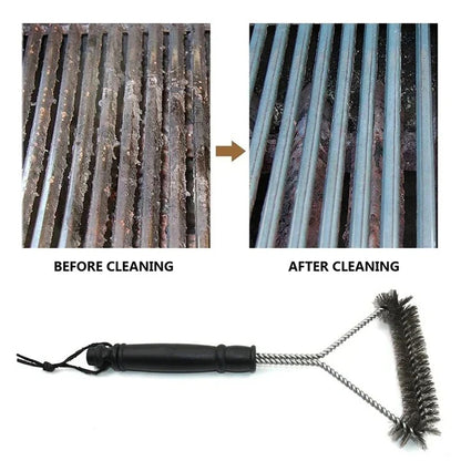 BBQ Grill Cleaning Brush with Stainless Steel Bristles