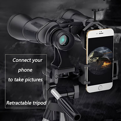 Binoculars with Adjustable Focus and Smartphone Adapter