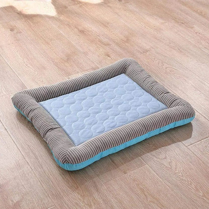 Pet Bed Mat with Ice Silk and Cotton Material