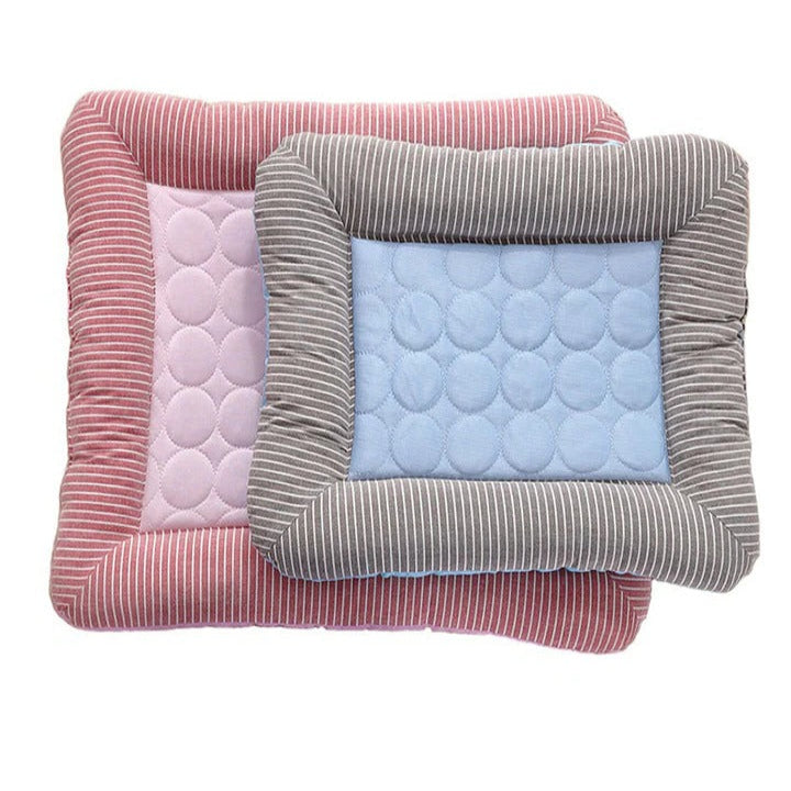 Pet Bed Mat with Ice Silk and Cotton Material