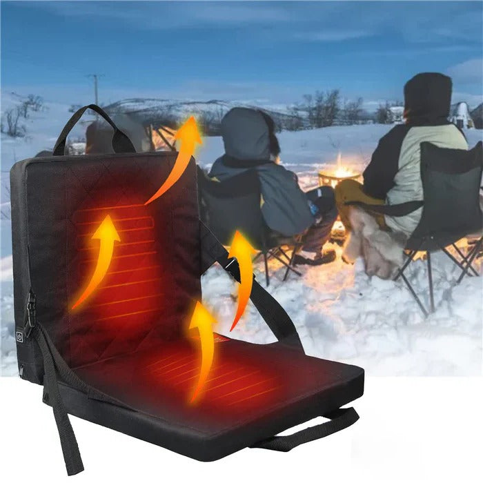 Foldable Heated Seat Cushion with 3 Level Temperature Controller Pad