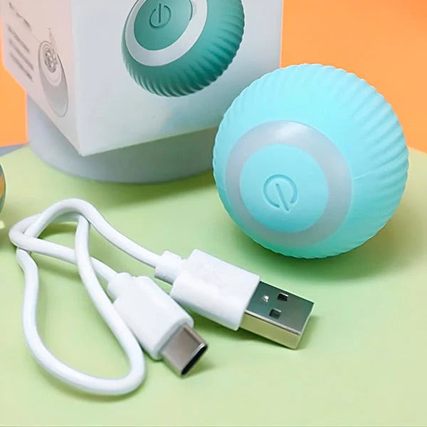 Automatic Rolling Pet Ball for Cats and Dogs with USB Charging