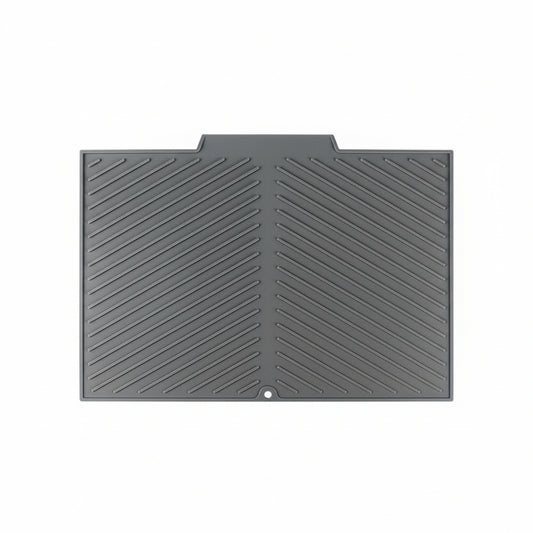 Silicone Kitchen Drying Mat with Grooved Drain