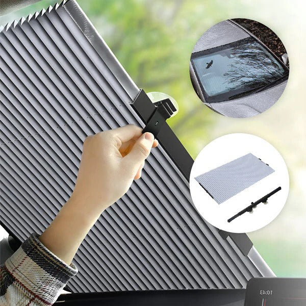 Front and Side Window Car Sunshade with Foldable Design