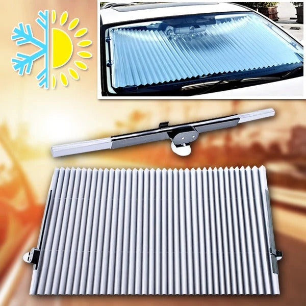 Front and Side Window Car Sunshade with Foldable Design