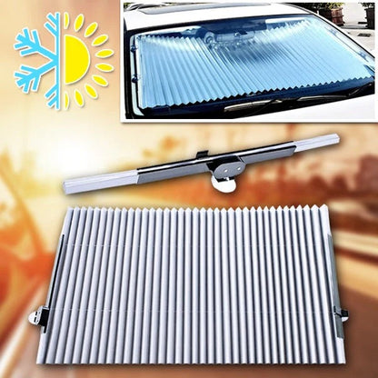 Front and Side Window Car Sunshade with Foldable Design