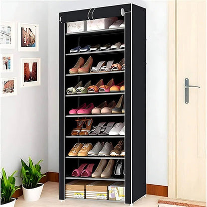 Vertical Shoe Rack Organizer for Entryway and Closet Storage