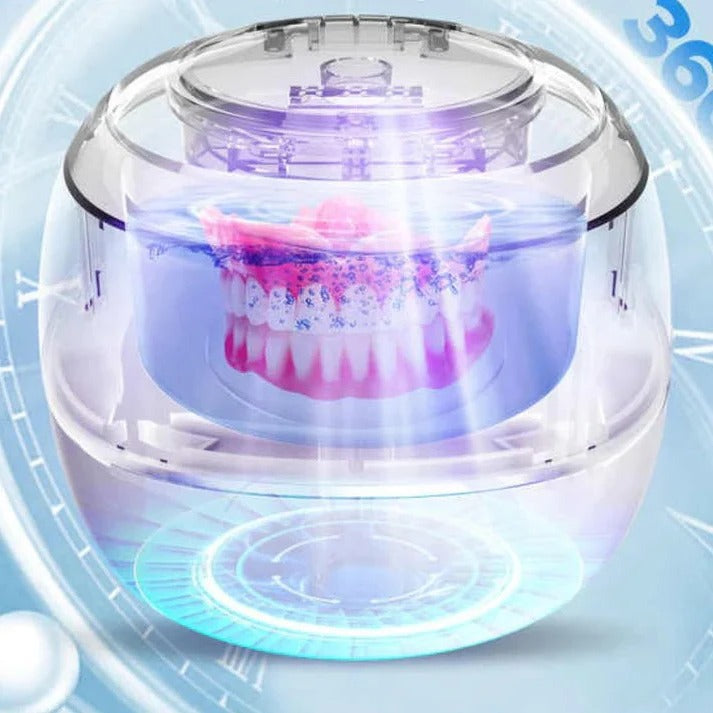 Ultrasonic Denture Cleaning Device with 300ml Capacity Tank