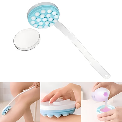 Back Lotion Applicator with Adjustable Handle and Roll On Roller Head