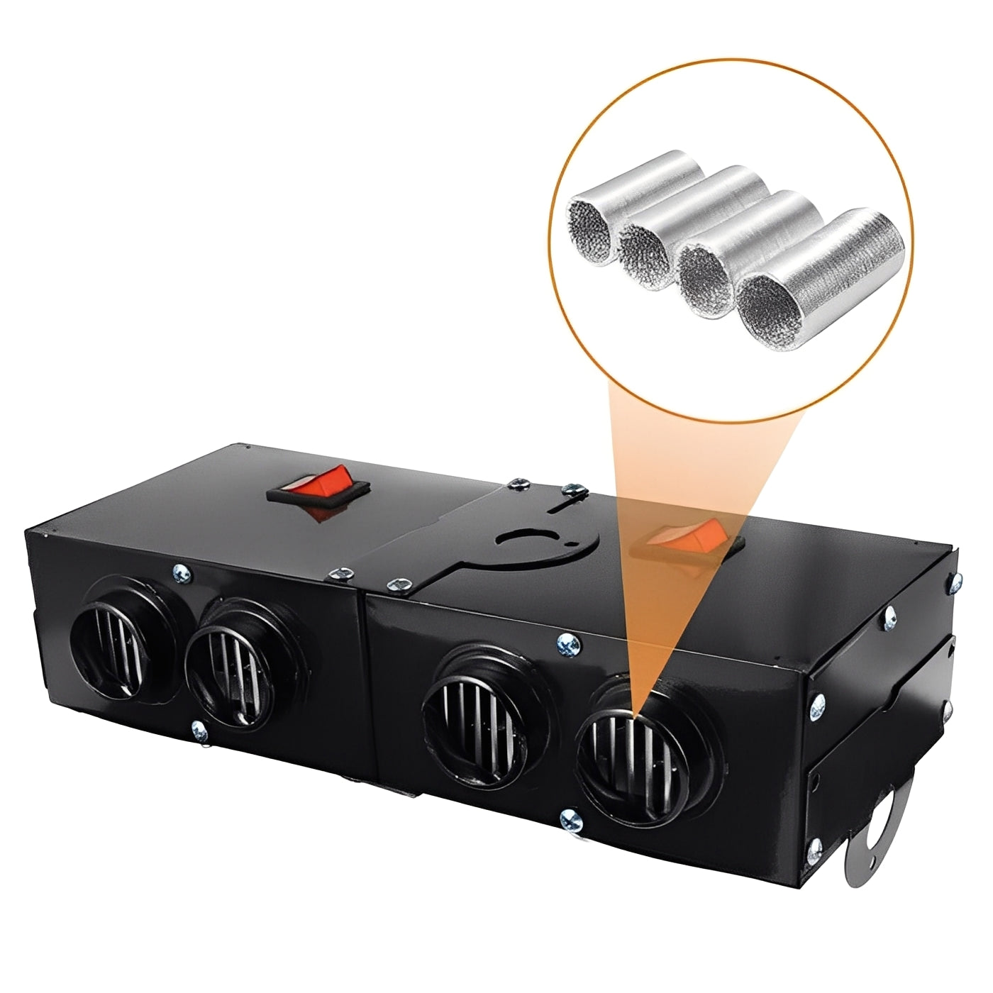 500W Electric Car Heater Fan with Air Outlets