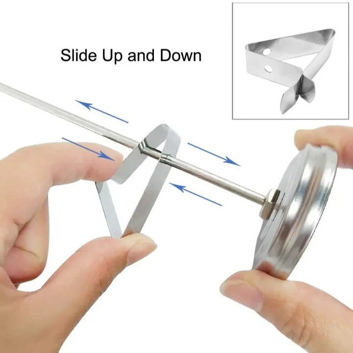 Stainless Steel Deep Fry Thermometer with 15 inch Mechanical Probe