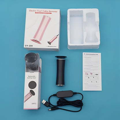 Rechargeable Electric Foot File with Sanding Disc Kit