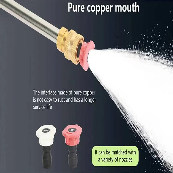 Cordless Water Spray Device with Battery and Dual Spray Modes