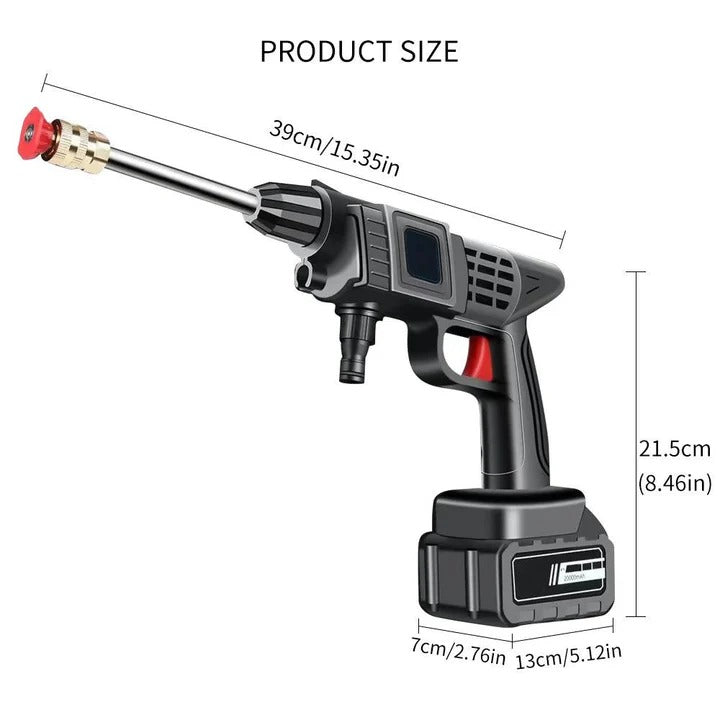 Cordless Water Spray Device with Battery and Dual Spray Modes