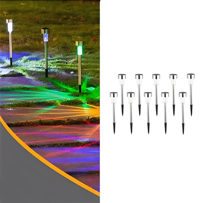 Solar Powered LED Fairy Lights for Garden and Yard Placement, Set of 10