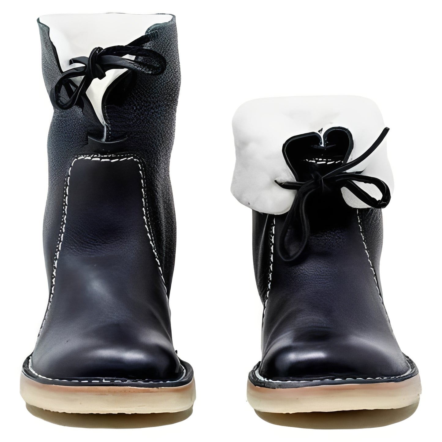 Mens Wool Lined Leather Boots for Outdoor Wear