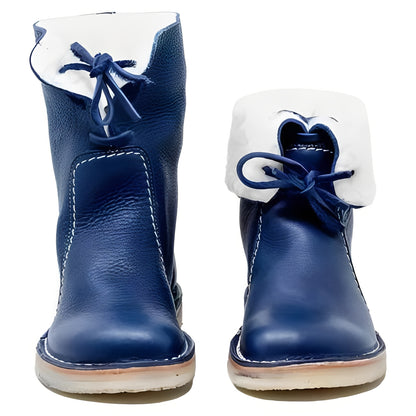 Mens Wool Lined Leather Boots for Outdoor Wear