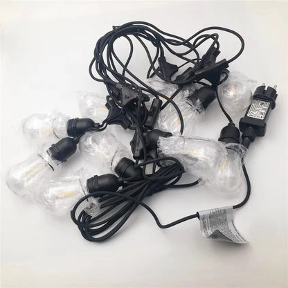 Outdoor LED String Lights with Edison Style Bulbs