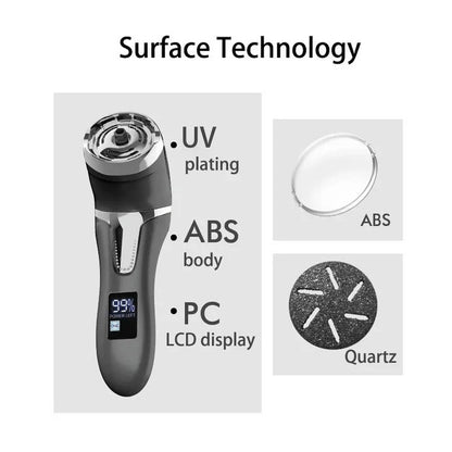 Rechargeable Electric Foot File with Rotating Roller Head