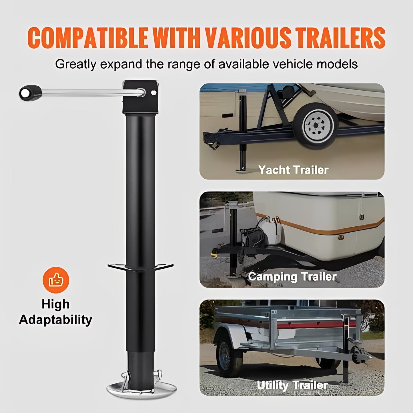Trailer Jack A Frame Drop Leg 5000 lb Capacity for Lifting