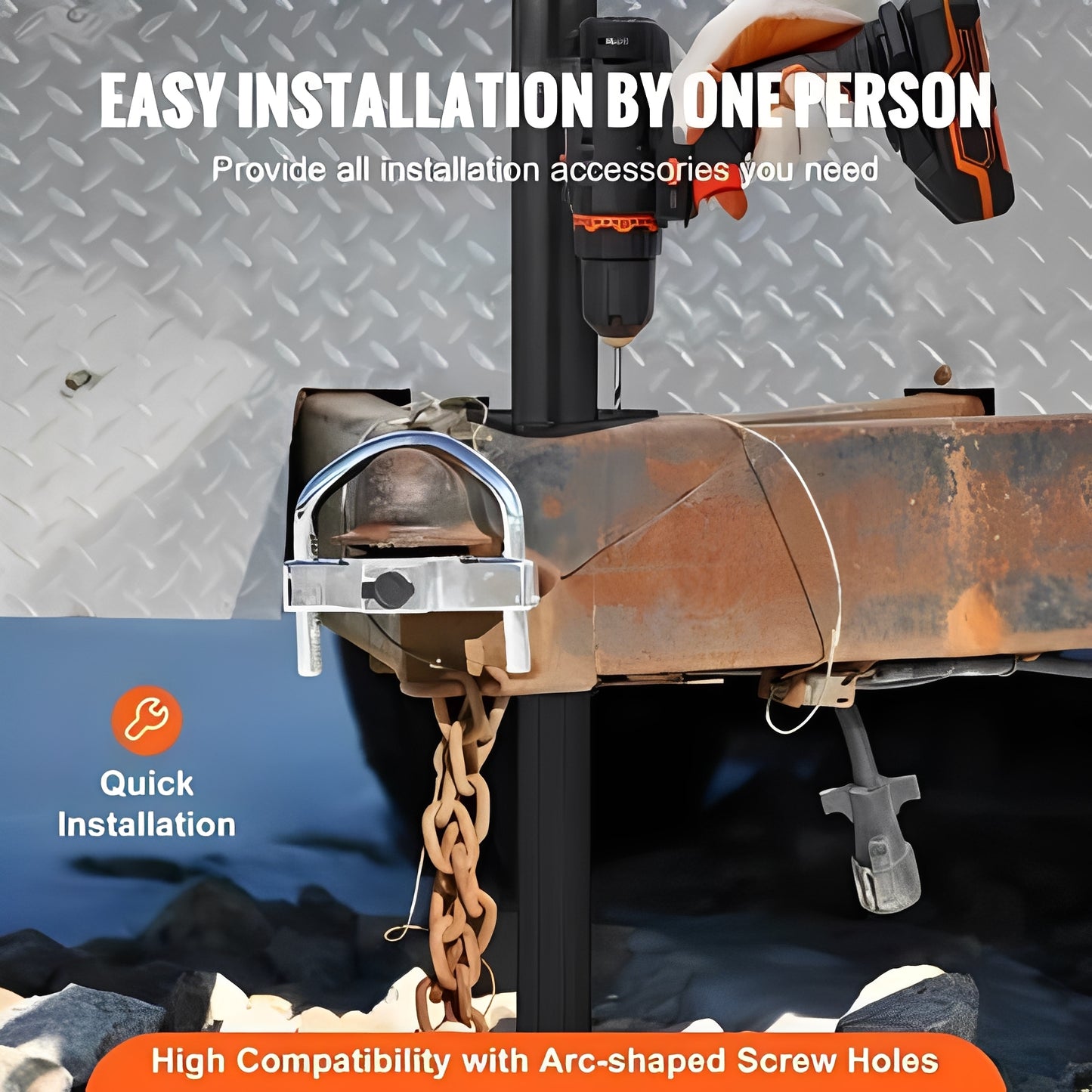 Trailer Jack A Frame Drop Leg 5000 lb Capacity for Lifting