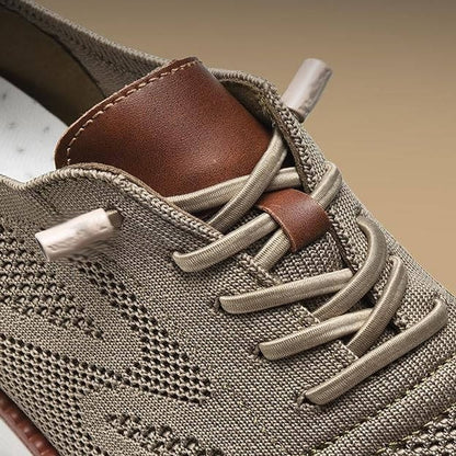 Urban Casual Walking Shoes with Wide Toe Box and Knit Upper