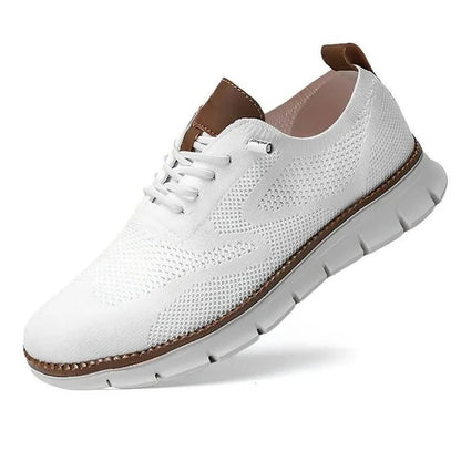 Urban Casual Walking Shoes with Wide Toe Box and Knit Upper