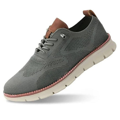 Urban Casual Walking Shoes with Wide Toe Box and Knit Upper