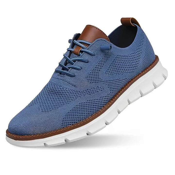 Urban Casual Walking Shoes with Wide Toe Box and Knit Upper