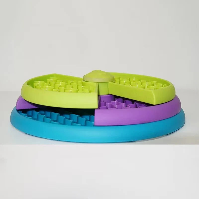 Pet Slow Feeder Bowl with Puzzle Style Design