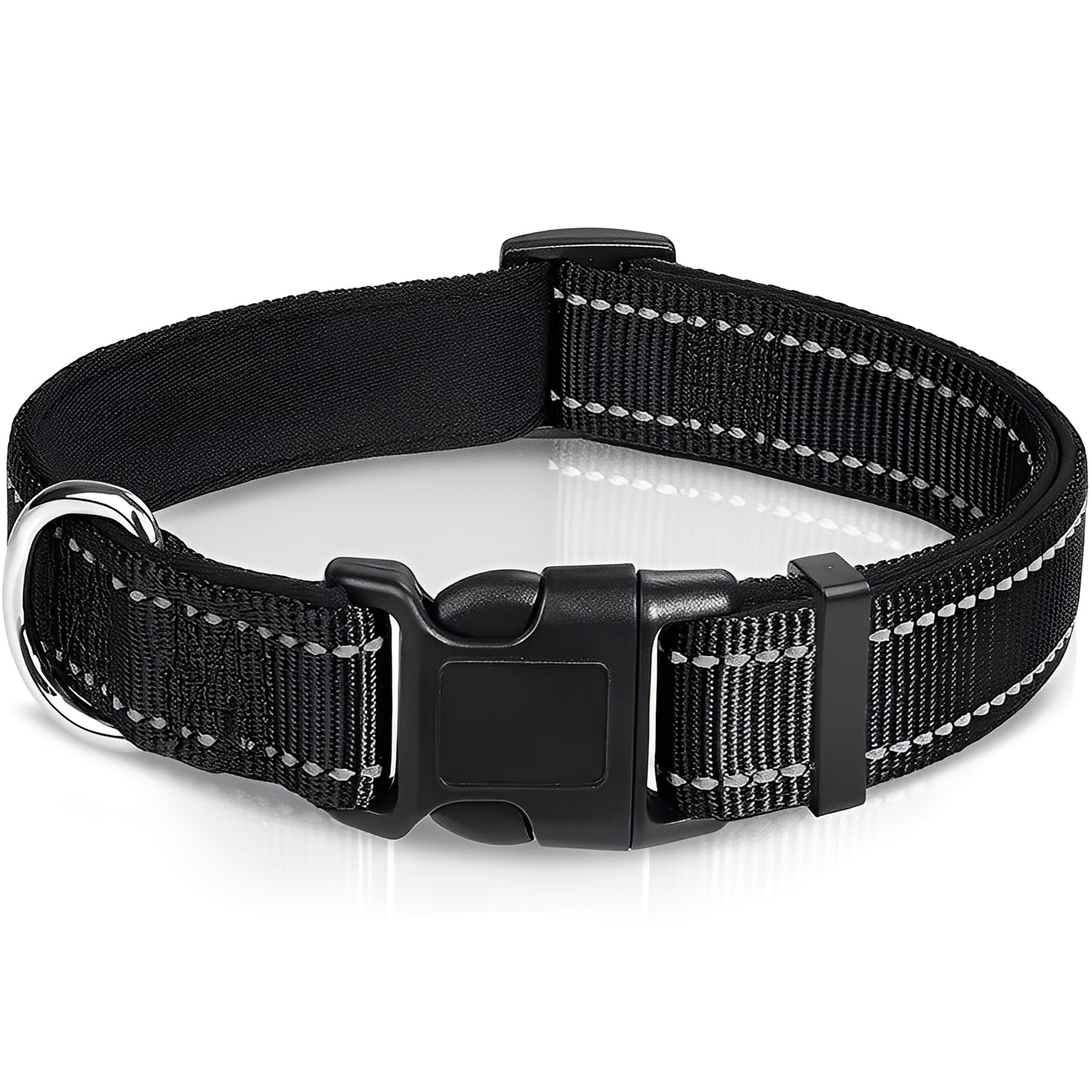 Adjustable Nylon Dog Collar with Clip Buckle